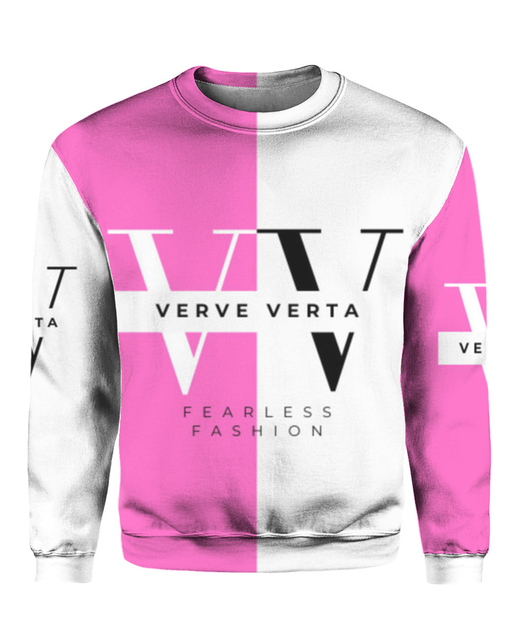 Verve Verta Femme Passion Pink Signature Collection- Unisex Crewneck Sweatshirt