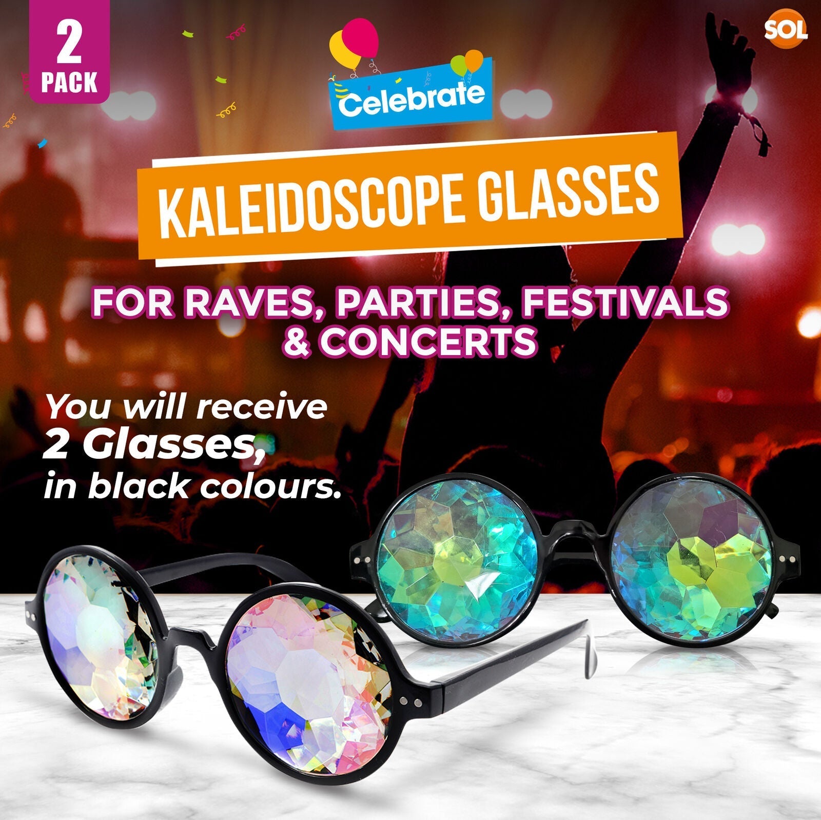 PrismVision™ Kaleidoscope Glasses