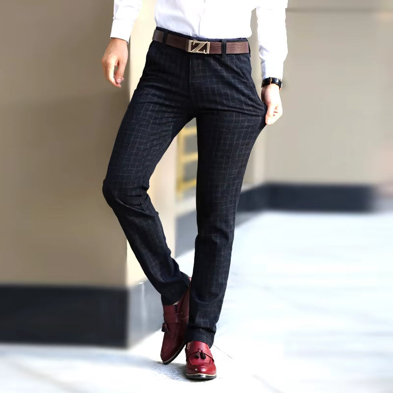 Mr. Plaid Smart Men’s Trousers