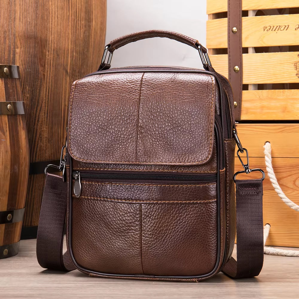 Shoulder Bag Men \'S Crossbody Bag Men \'S Leather Bag Genuine Leather Handbag Men \'S Messenger Bag