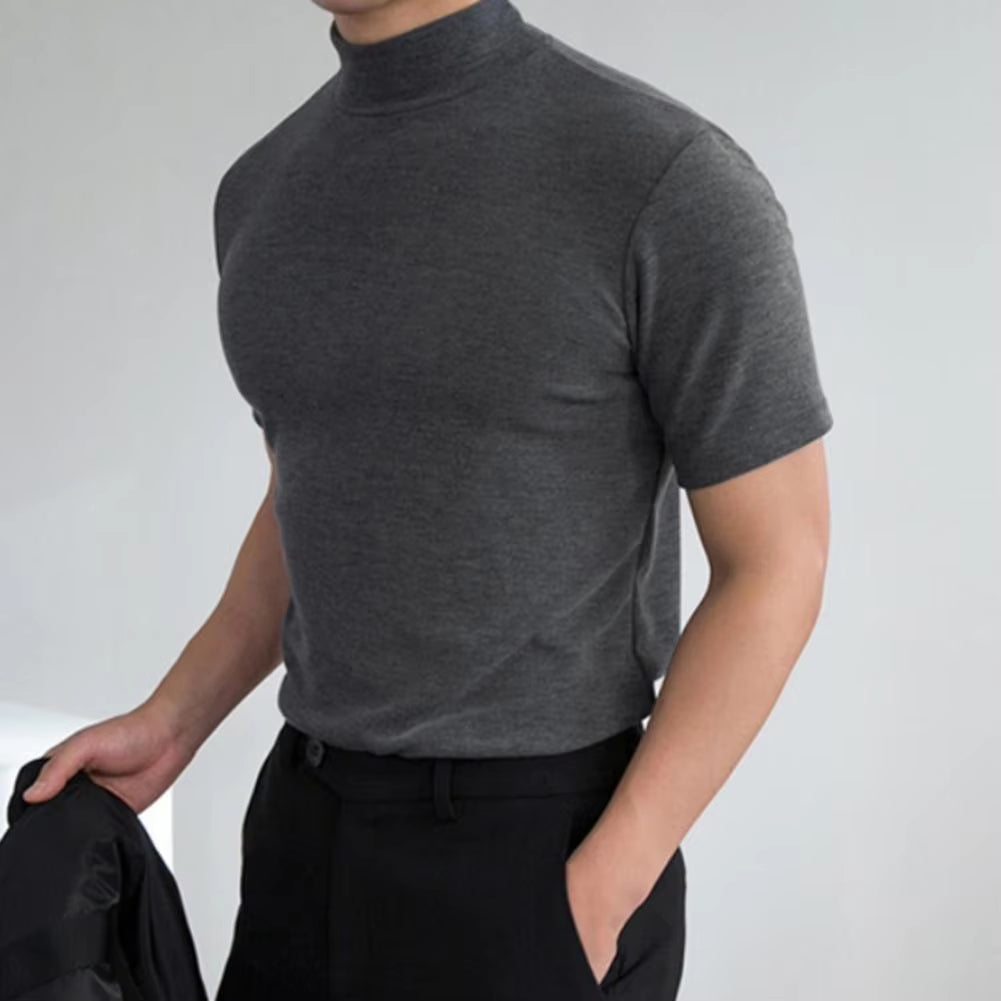 The Good Boy High Collar, Short Sleeves - Stylish and Warm