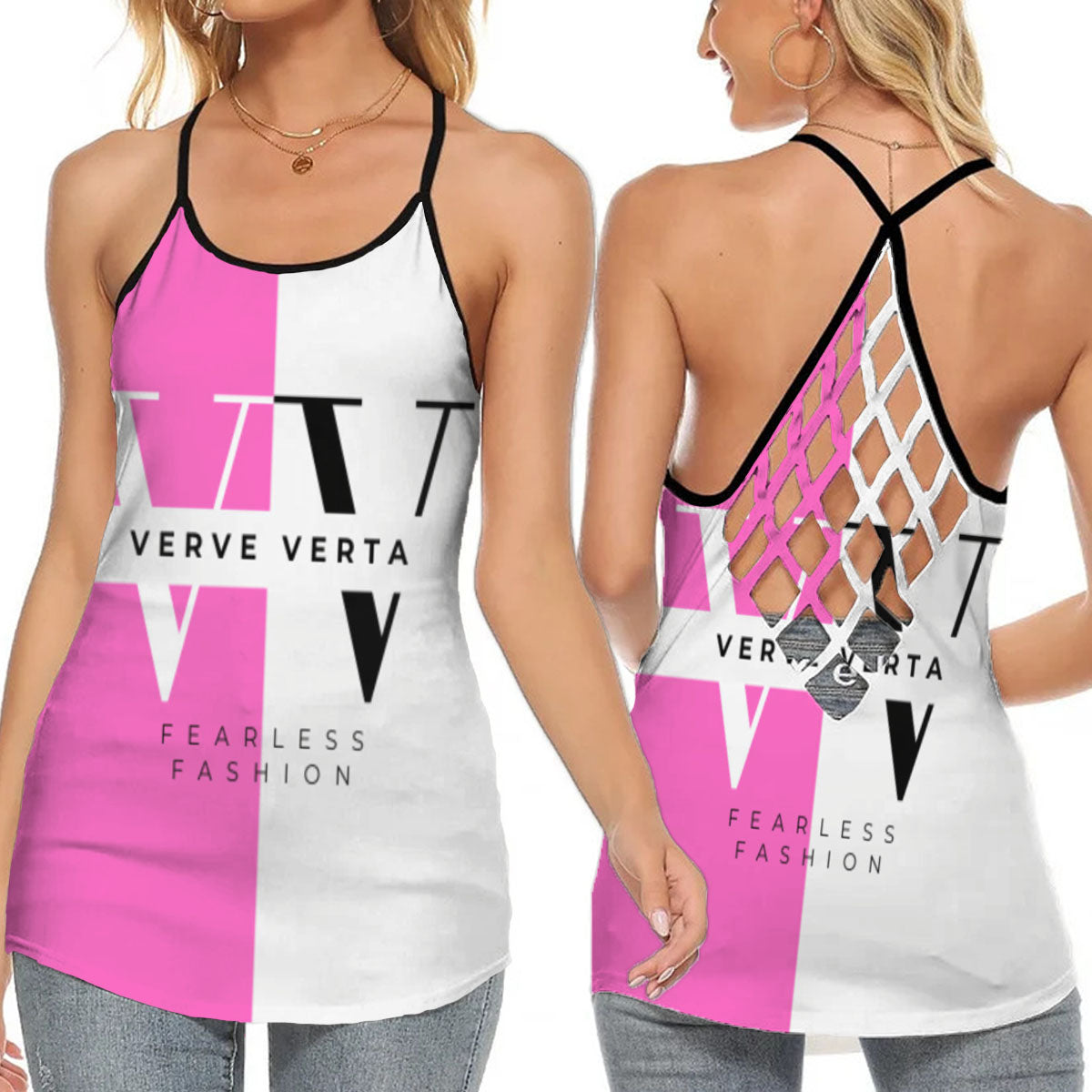 Verve Verta Femme Passion Signature Collection- Lady'S Criss Cross Tank Top