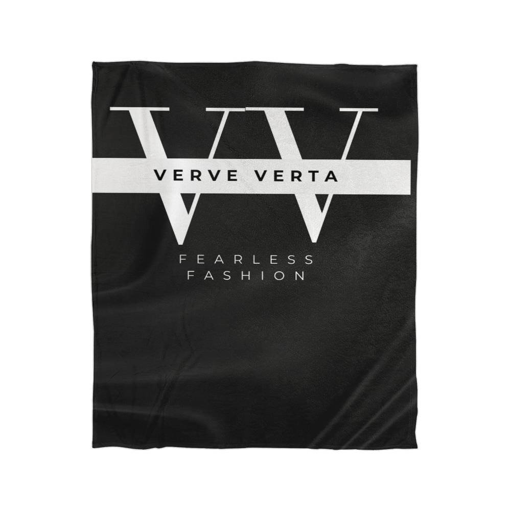 Verve Verta Signature Collection - Black Edition Mink Touch Fleece Blanket