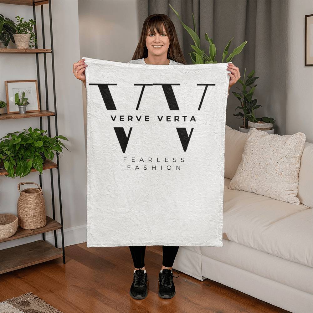 Verve Verta Signature Collection - White Edition Mink Touch Fleece Blanket