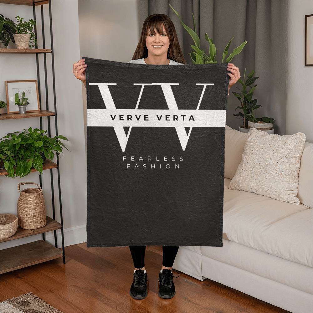 Verve Verta Signature Collection - Black Edition Mink Touch Fleece Blanket