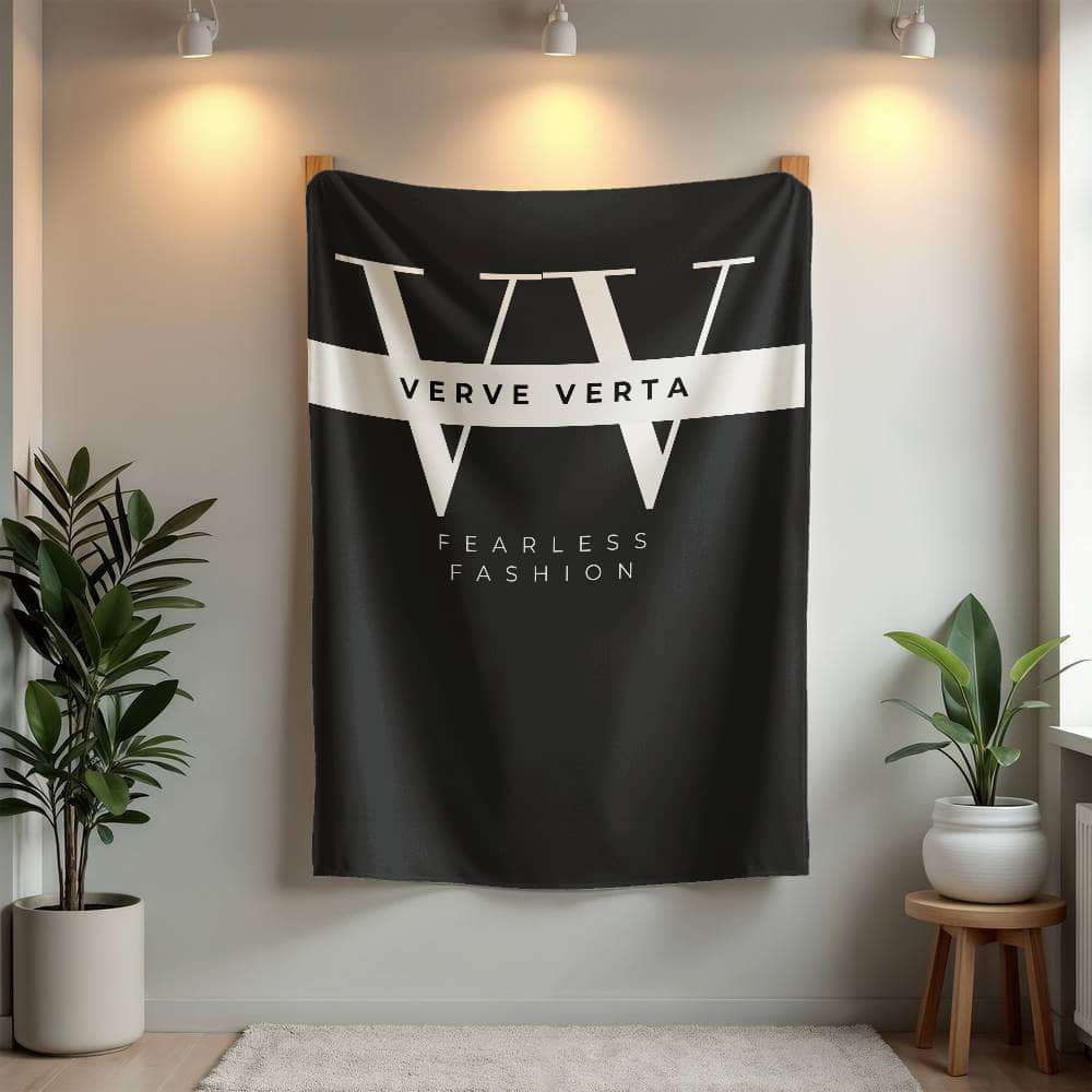 Verve Verta Signature Collection - Black Edition Mink Touch Fleece Blanket