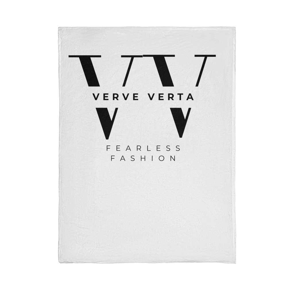 Verve Verta Signature Collection - White Edition Mink Touch Fleece Blanket