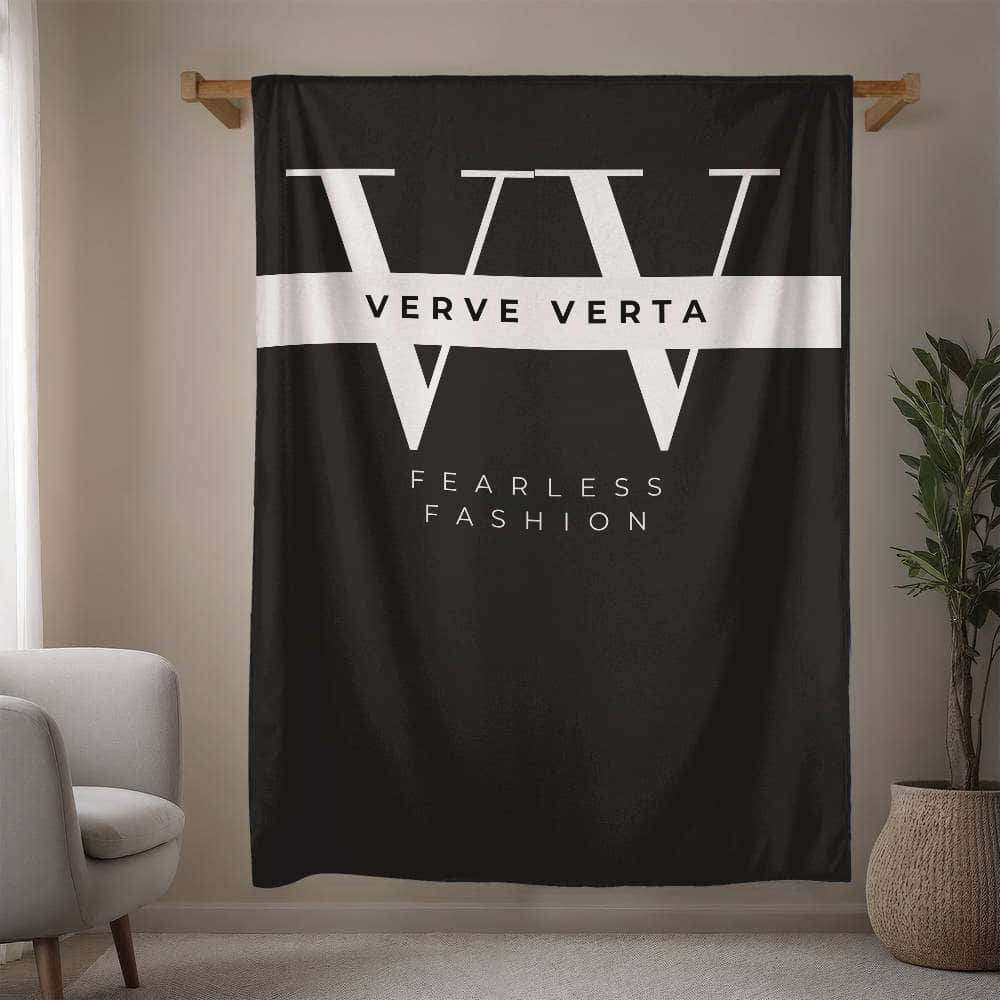 Verve Verta Signature Collection - Black Edition Mink Touch Fleece Blanket
