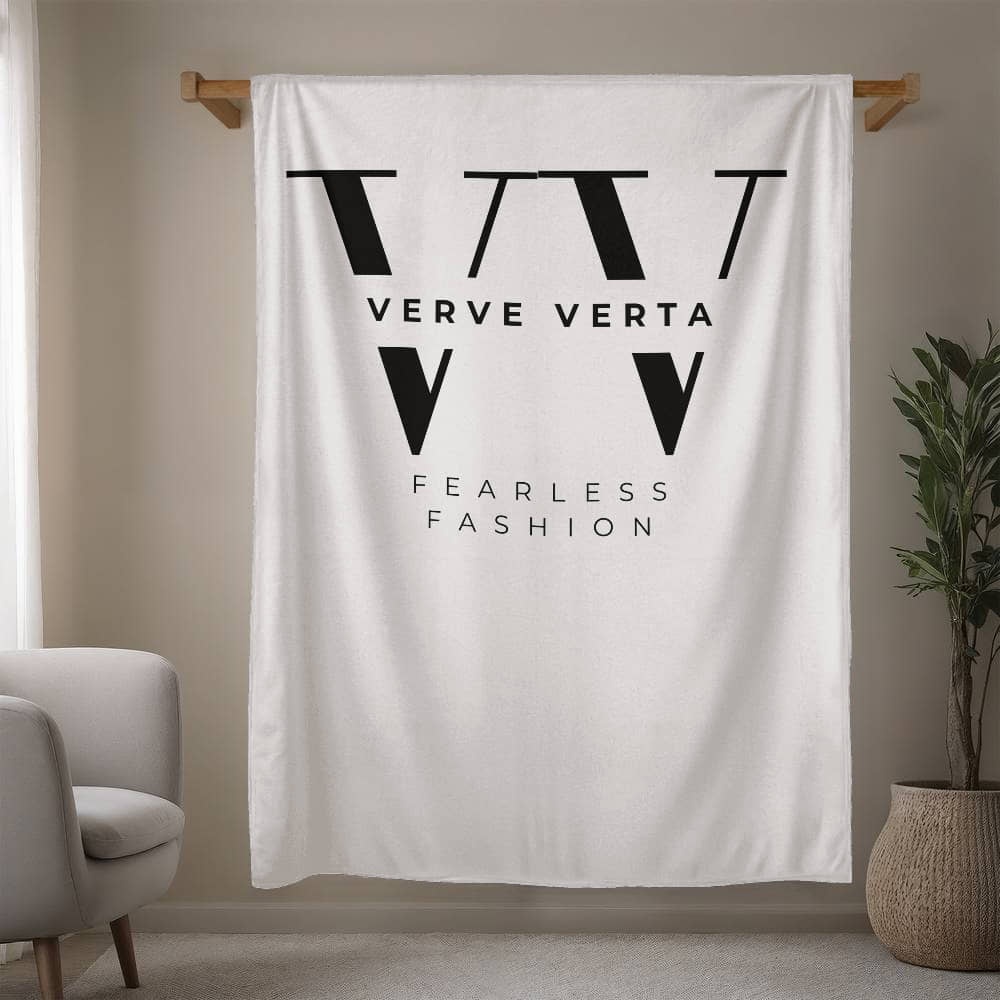 Verve Verta Signature Collection - White Edition Mink Touch Fleece Blanket