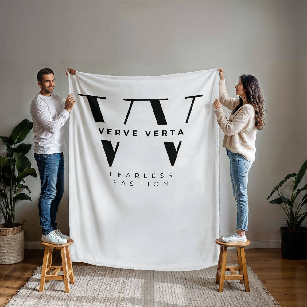 Verve Verta Signature Collection - White Edition Mink Touch Fleece Blanket