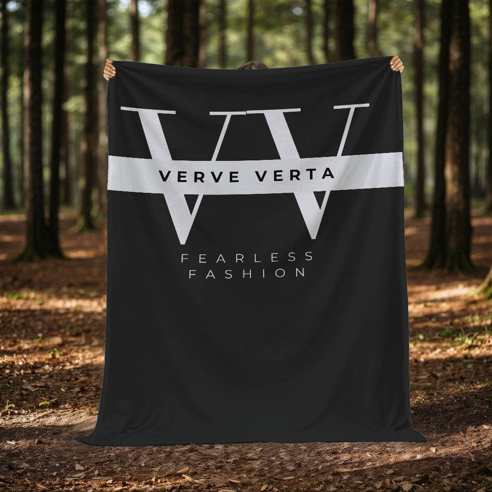 Verve Verta Signature Collection - Black Edition Mink Touch Fleece Blanket