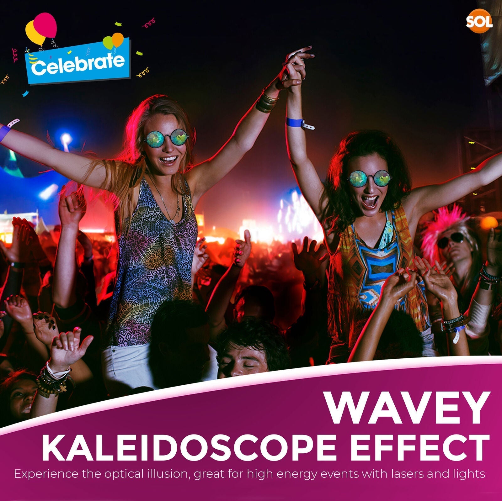 PrismVision™ Kaleidoscope Glasses