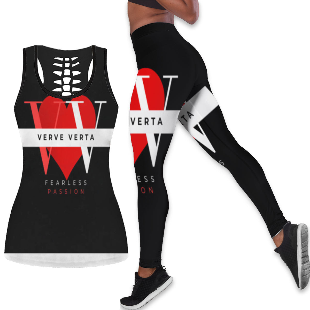 AOP Lady'S Hollow Tank Set