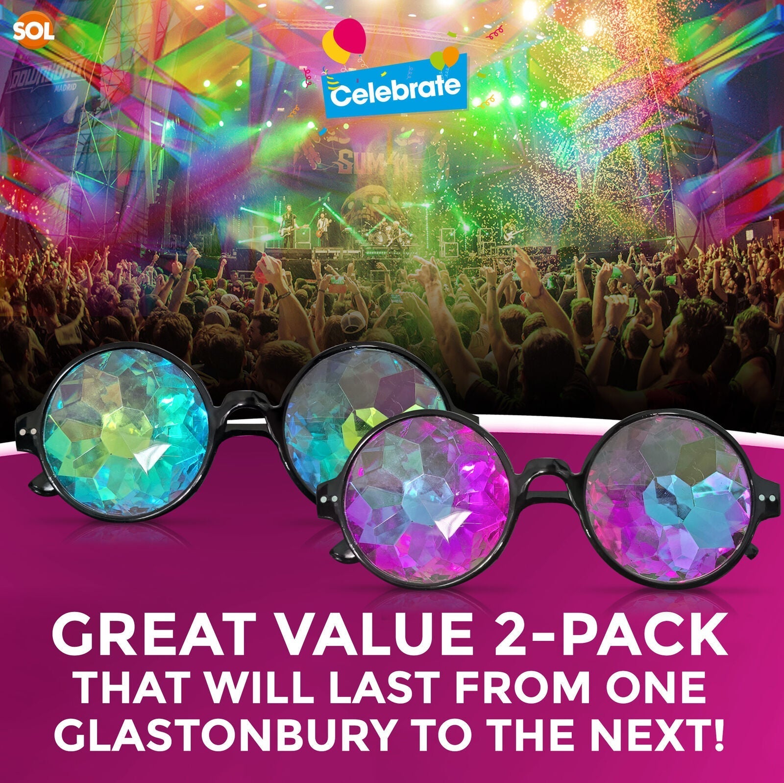 PrismVision™ Kaleidoscope Glasses