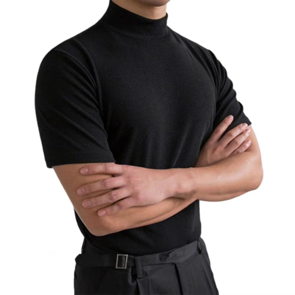 The Good Boy High Collar, Short Sleeves - Stylish and Warm